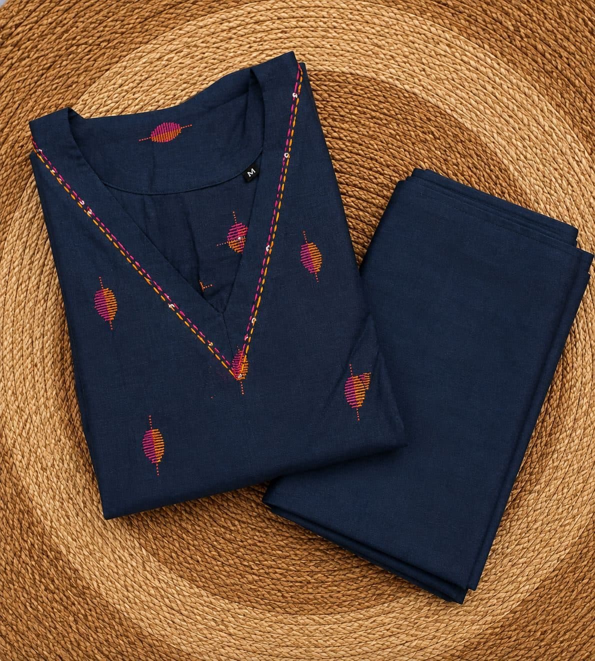 Navy Blue handloom set